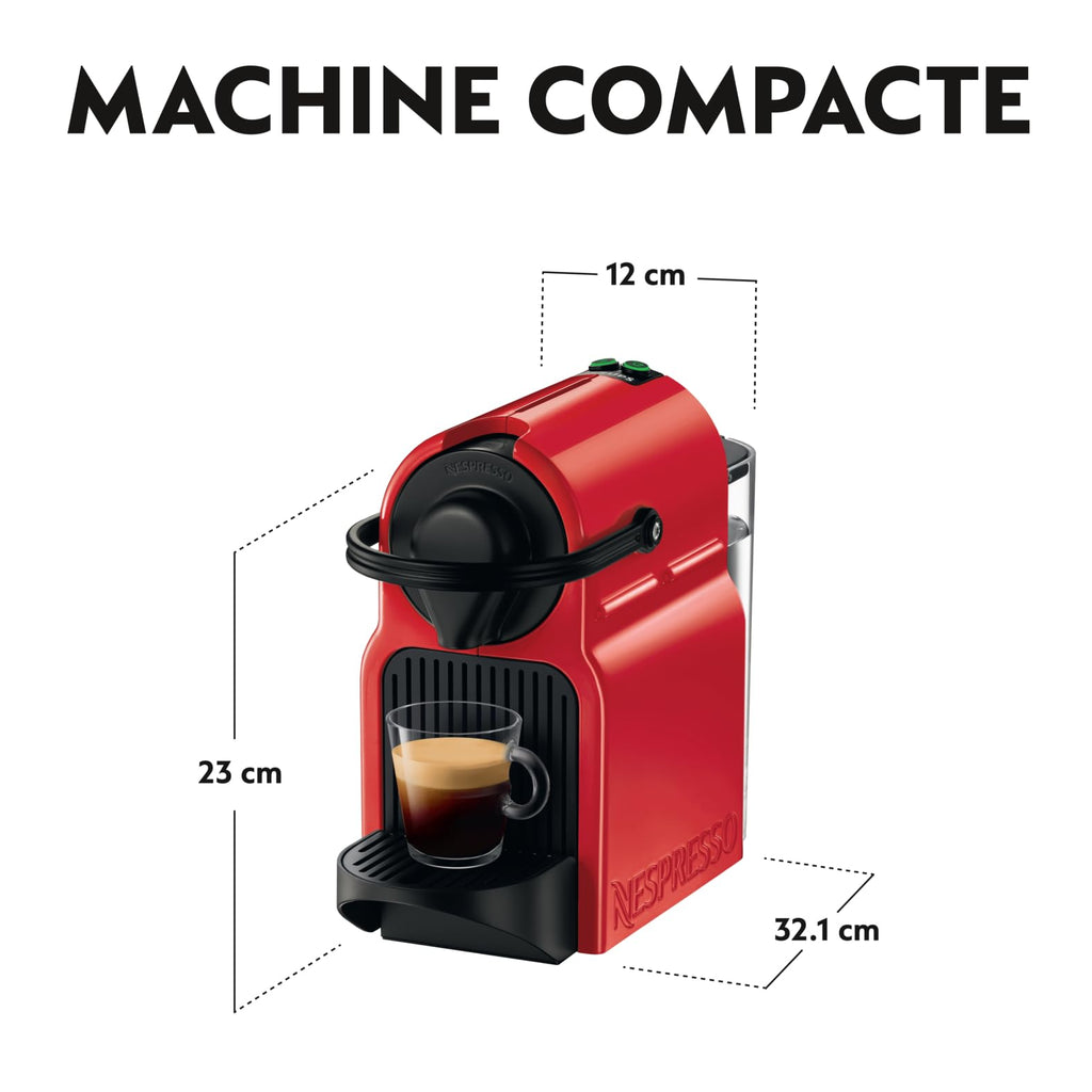 Monexa Inissia Rouge Rubis – Machine à Capsules 0,7 L