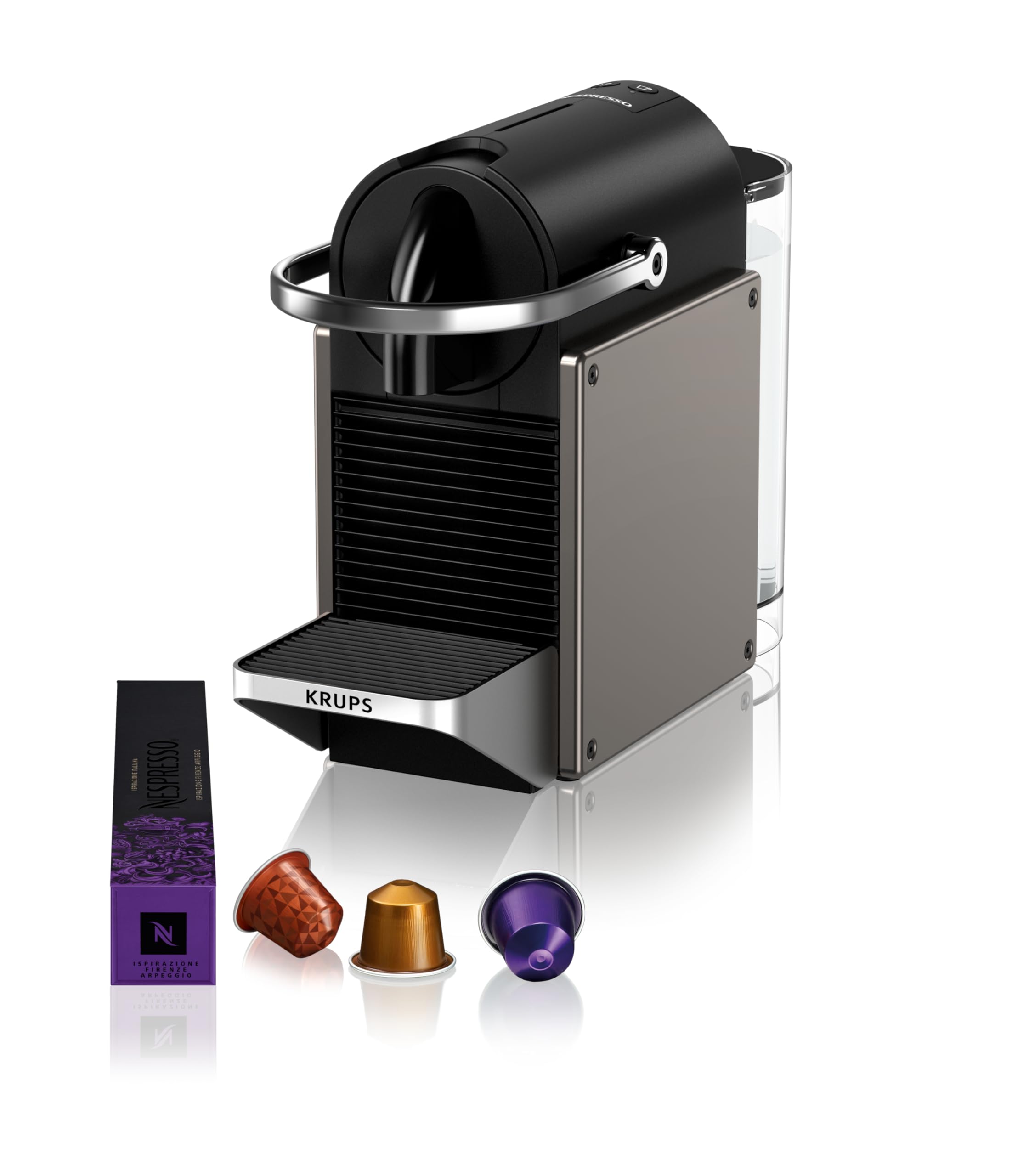 Monexa Pixie Titane – Machine à Café Compacte Style Industriel